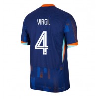Holandsko Virgil van Dijk #4 Vonkajší futbalový dres ME 2024 Krátky Rukáv
